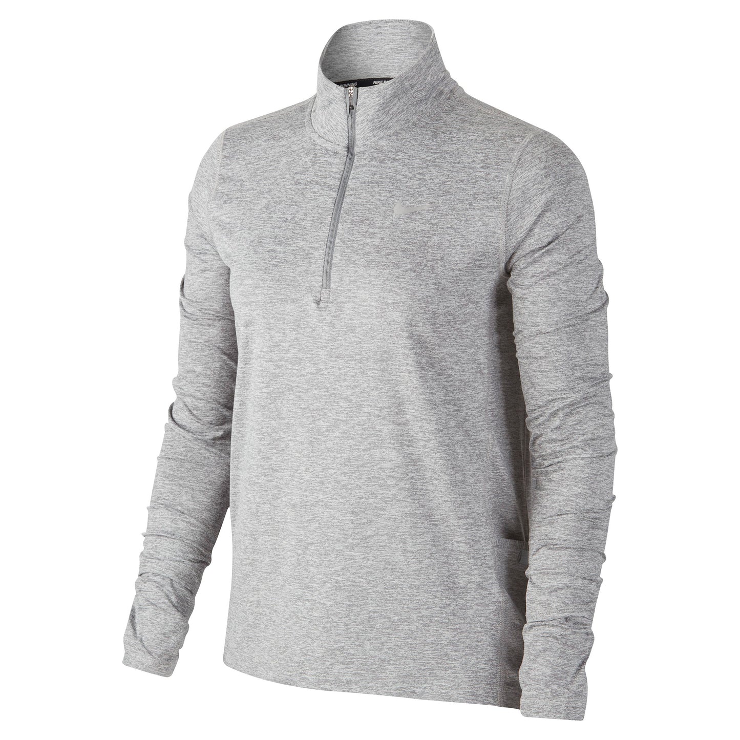 Nike Element Half-Zip Haut Manches Longues Femmes-Gris Clair,Argent Nike Element Half-Zip Haut Manches Longues Femmes-Gris Clair,Argent