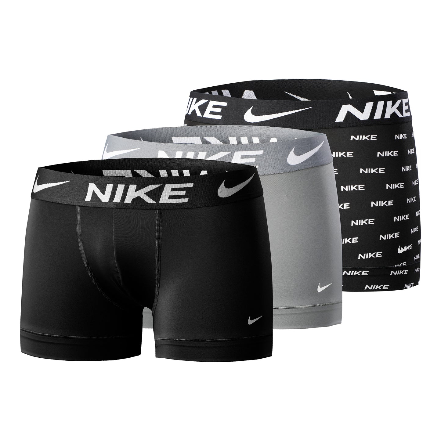 Nike Dri-FIT Essential Micro Trunk Caleçon Pack De 3 Hommes-Noir,Gris Nike Dri-FIT Essential Micro Trunk Caleçon Pack De 3 Hommes-Noir,Gris