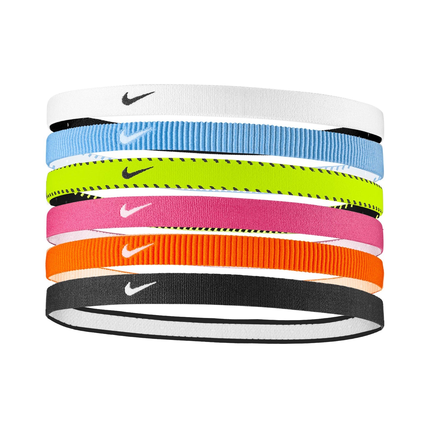 Nike Nike Flex Classic Bandeau Pack de 6 Unisex - pink, blanc Nike Nike Flex Classic Bandeau Pack de 6 Unisex - pink, blanc