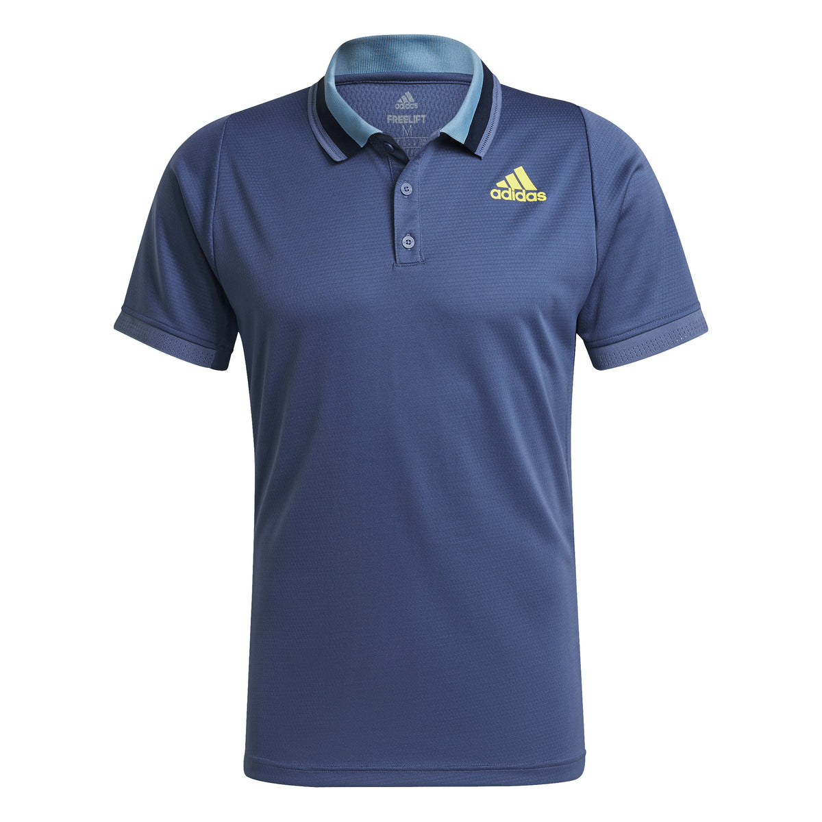 adidas Primeblue Freelift Heather Polo Hommes - bleu foncé, jaune adidas Primeblue Freelift Heather Polo Hommes - bleu foncé, jaune