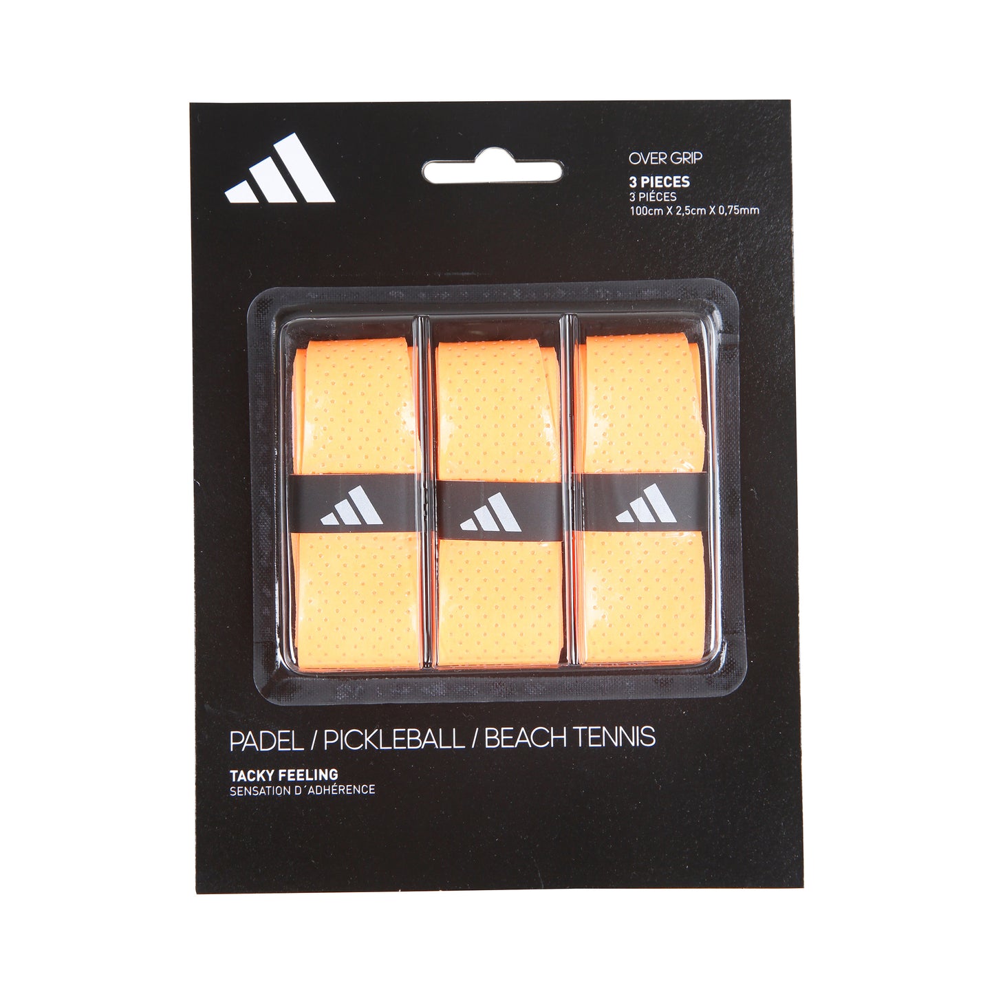 adidas Padel Overgrip Pack De 3-Orange adidas Padel Overgrip Pack De 3-Orange