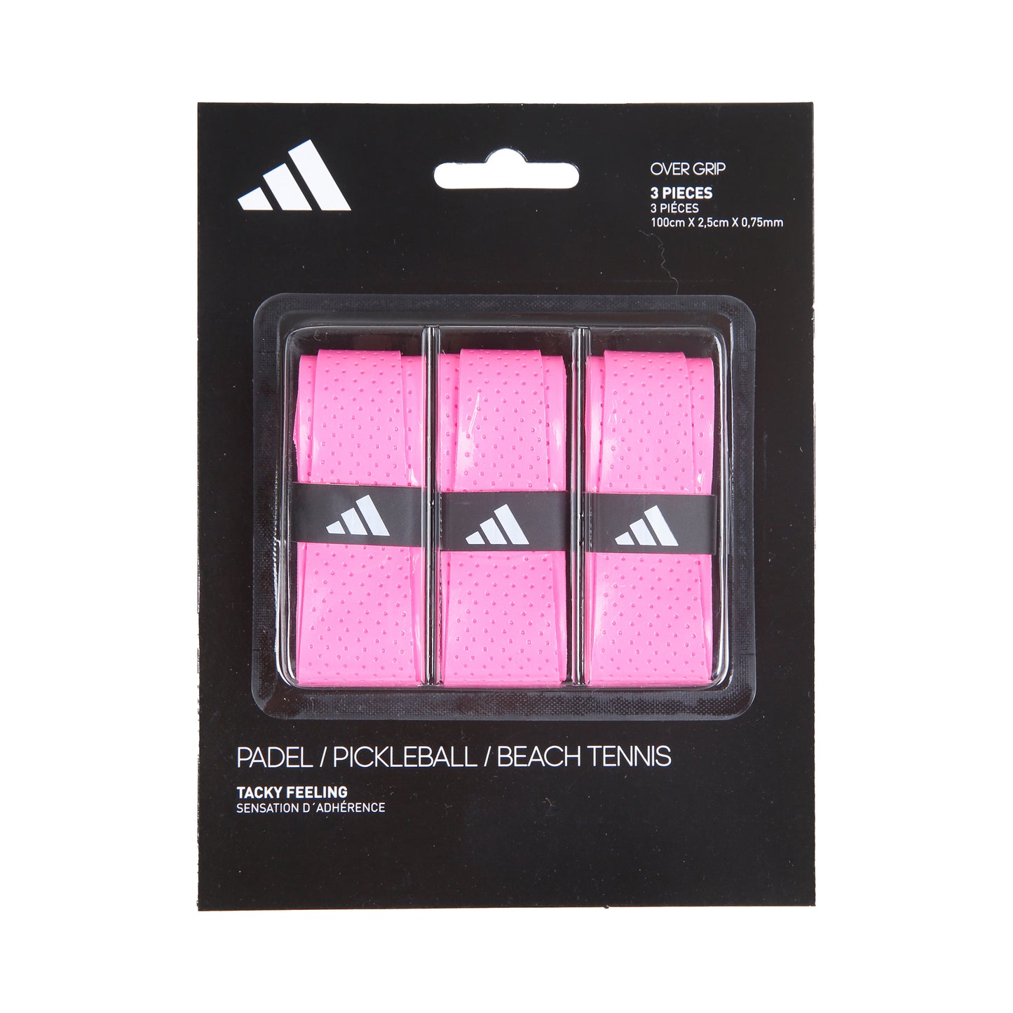 adidas Padel Overgrip Pack De 3-Pink adidas Padel Overgrip Pack De 3-Pink