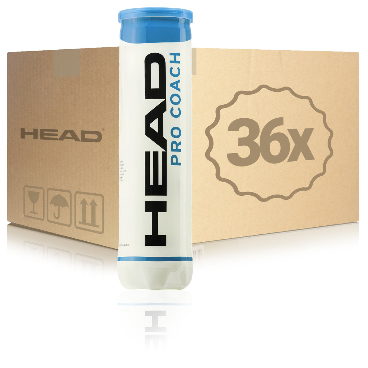 HEAD 36 Tubes de 4 Pro Coach En carton HEAD 36 Tubes de 4 Pro Coach En carton