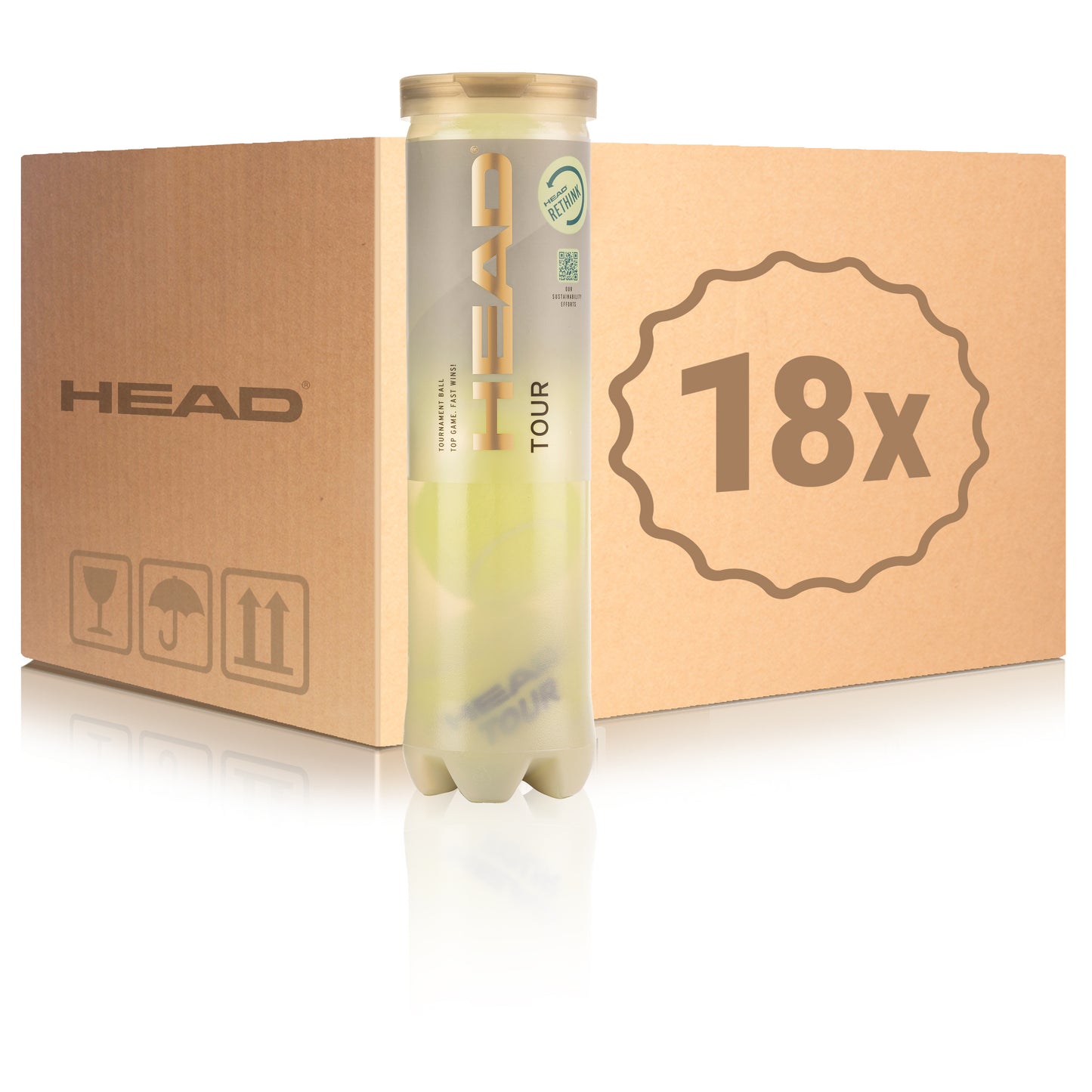 HEAD 18 tubes de 4 Tour En carton HEAD 18 tubes de 4 Tour En carton