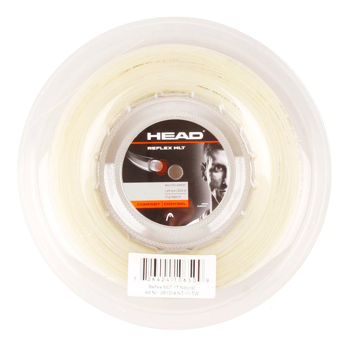HEAD Reflex MLT Bobine Cordage 200m-Écru HEAD Reflex MLT Bobine Cordage 200m-Écru