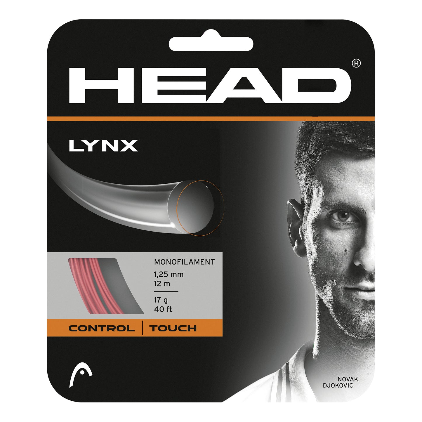 HEAD Lynx Cordage en garniture 12m -rouge HEAD Lynx Cordage en garniture 12m -rouge
