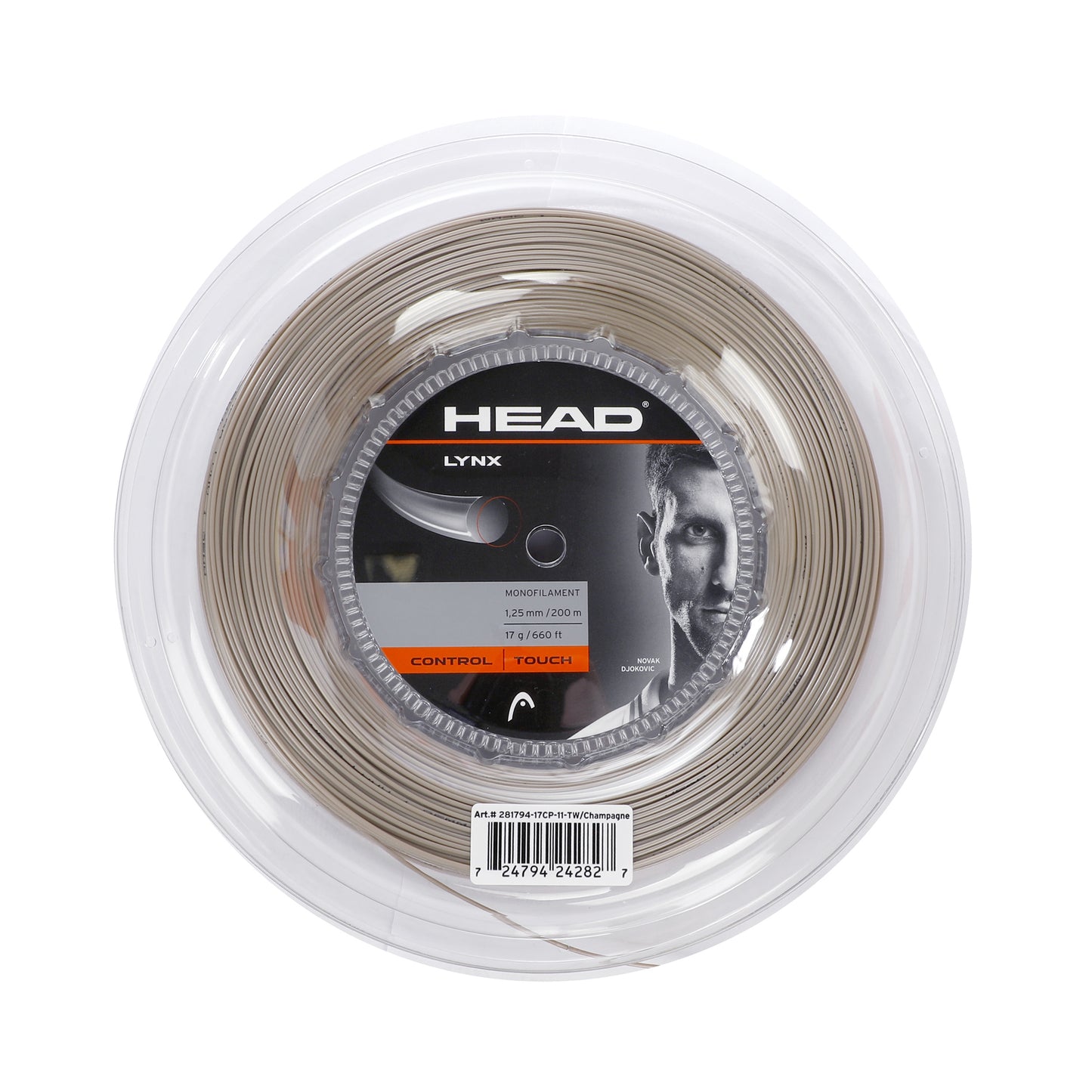 HEAD Lynx Bobine Cordage 200m Edition Spéciale-Écru HEAD Lynx Bobine Cordage 200m Edition Spéciale-Écru