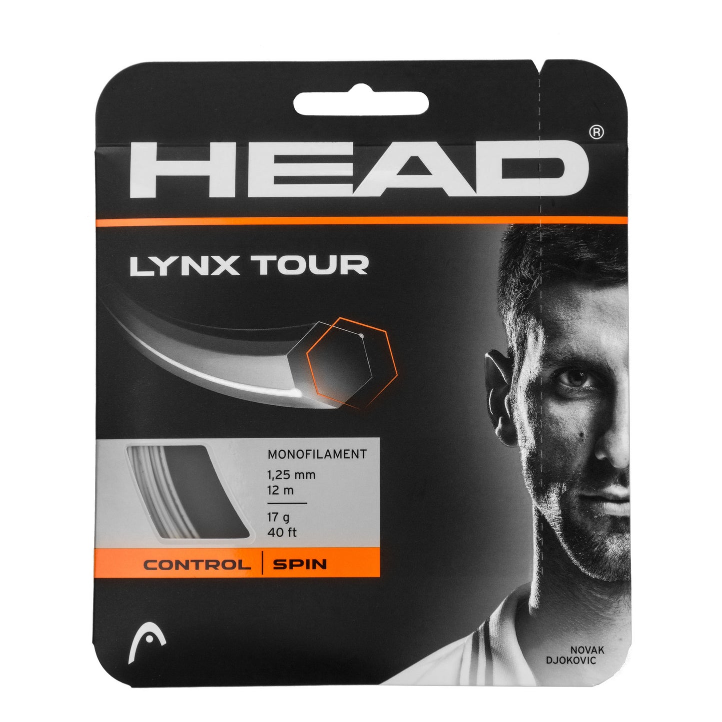 HEAD Lynx Tour Cordage En Garniture 12m-Gris HEAD Lynx Tour Cordage En Garniture 12m-Gris