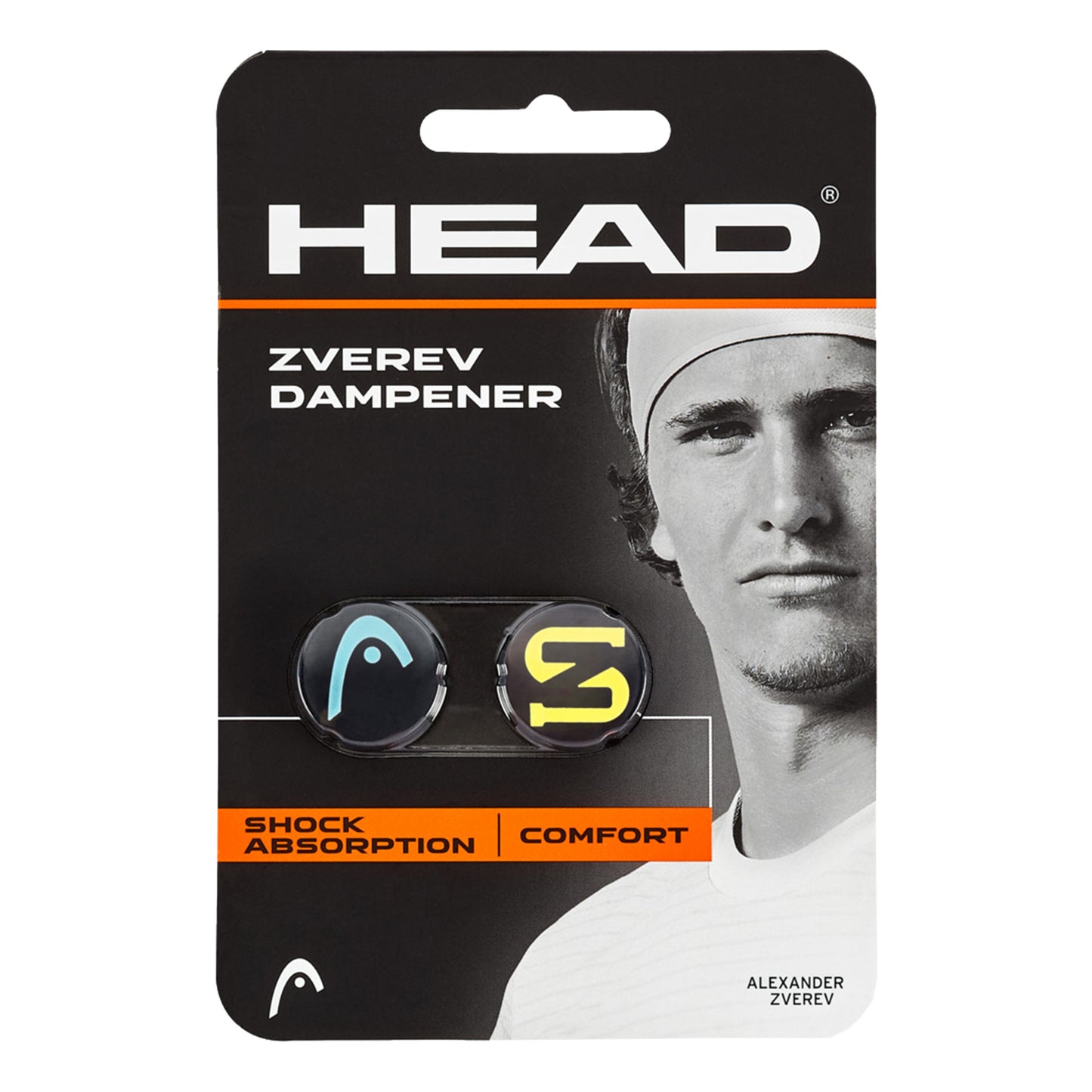 HEAD Zverev Antivibrateur Pack De 2 Unités-Bleu,Jaune HEAD Zverev Antivibrateur Pack De 2 Unités-Bleu,Jaune