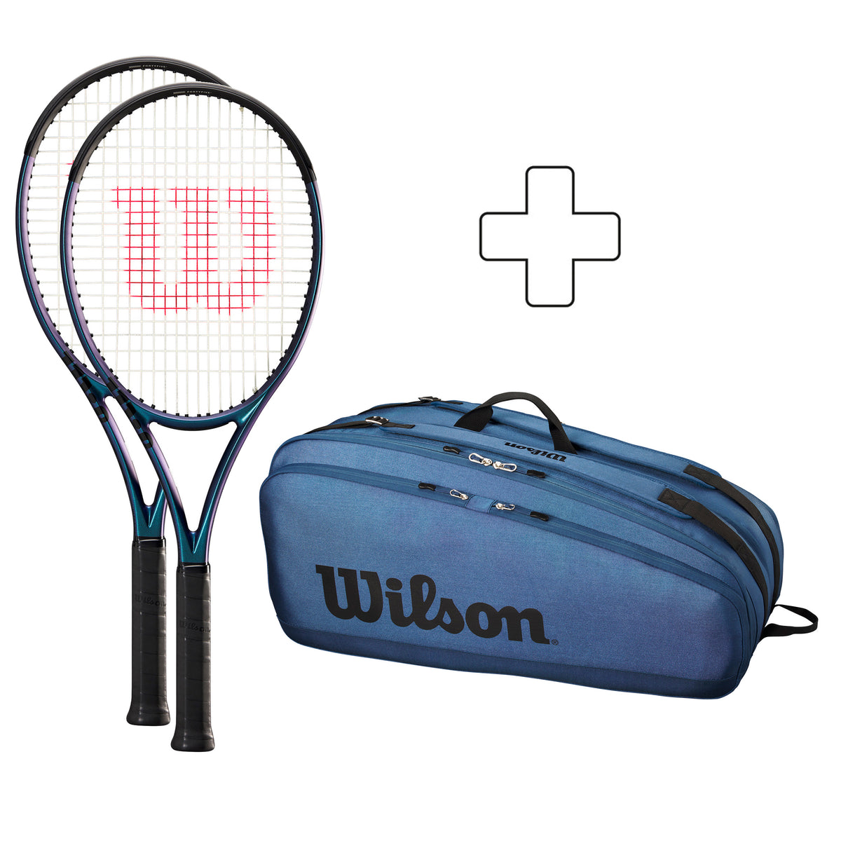 Wilson 2x Ultra 100L V4.0 + sac de tennis Wilson 2x Ultra 100L V4.0 + sac de tennis