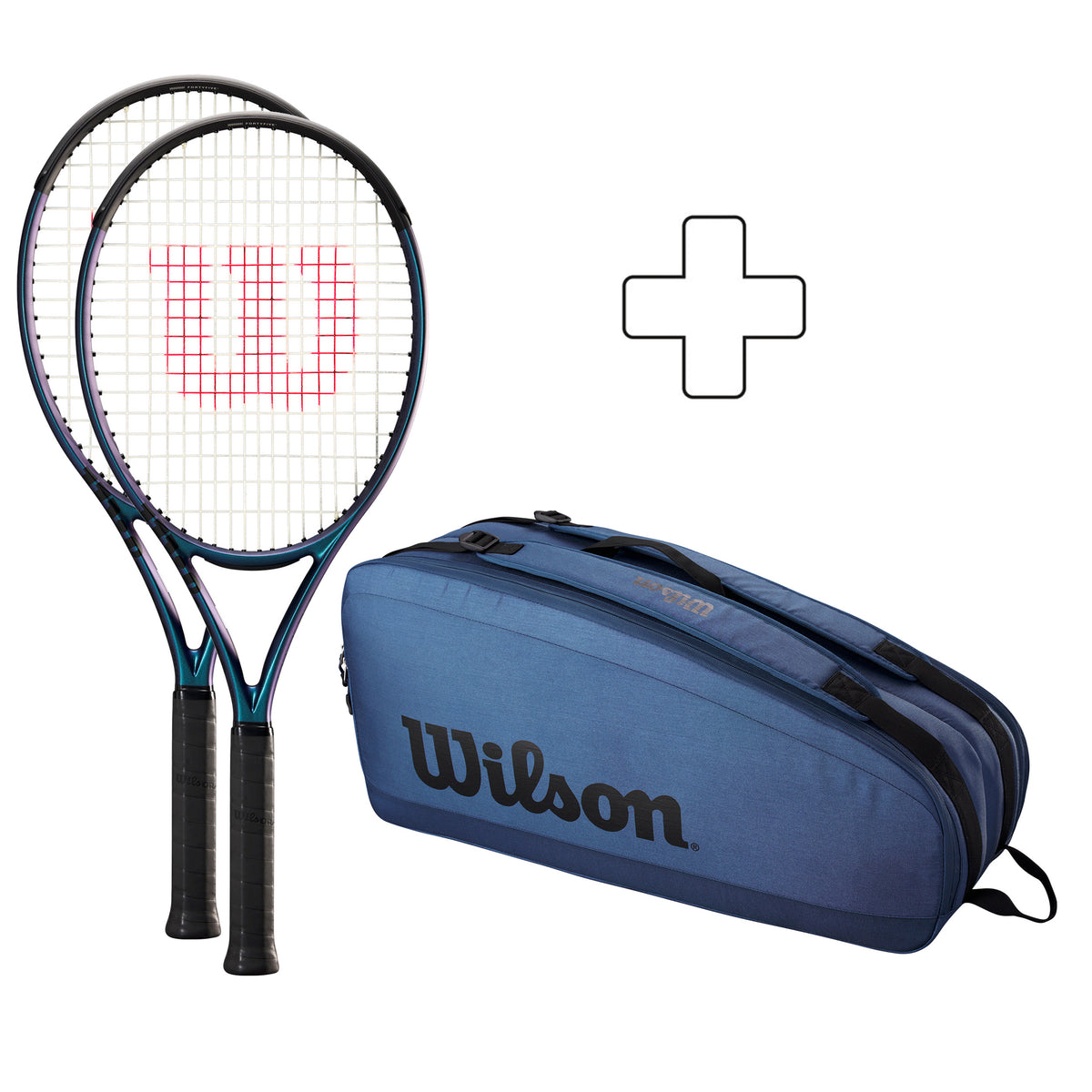 Wilson Pack de 2 unités 108 V4.0 + sac de tennis Wilson Pack de 2 unités 108 V4.0 + sac de tennis