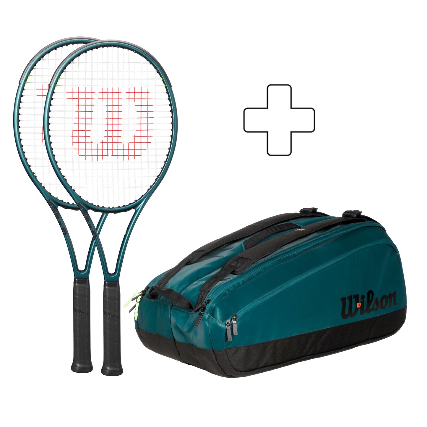 Wilson 2x 100L v9 + sac de tennis Wilson 2x 100L v9 + sac de tennis