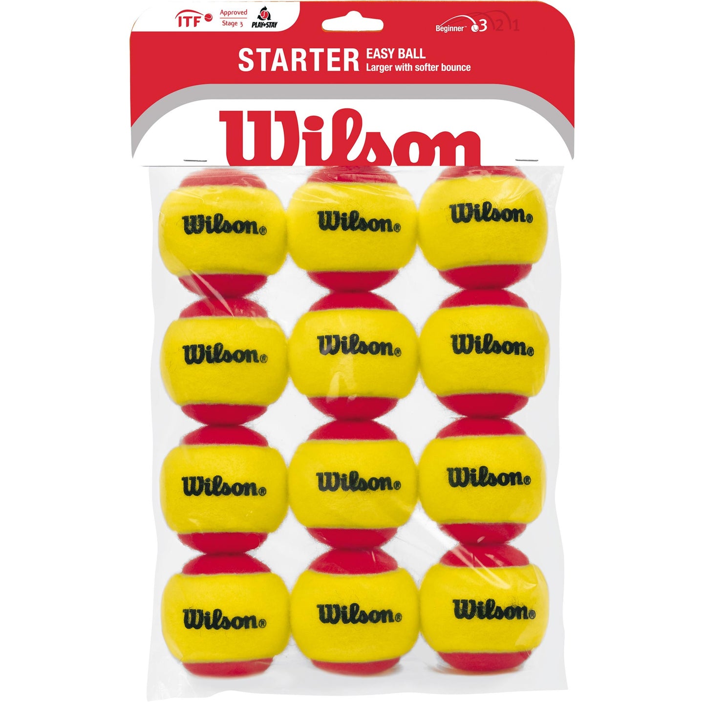 Wilson Starter Red (Stage 3) Sac De 12 Wilson Starter Red (Stage 3) Sac De 12