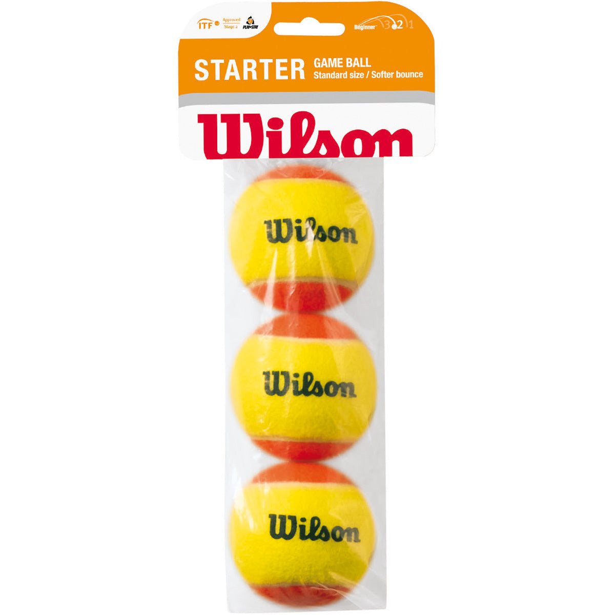 Wilson Starter Balls (Stage 2) Sac de 3 balles Wilson Starter Balls (Stage 2) Sac de 3 balles