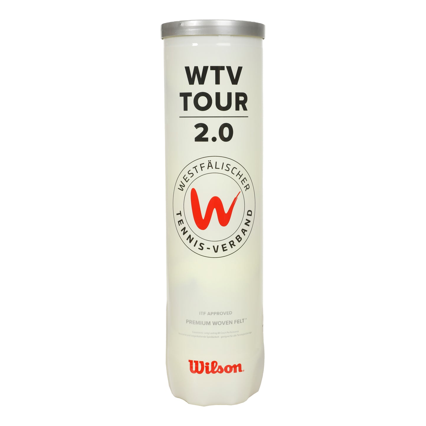 Wilson WTV Tour 2.0 Tube de 4 Wilson WTV Tour 2.0 Tube de 4