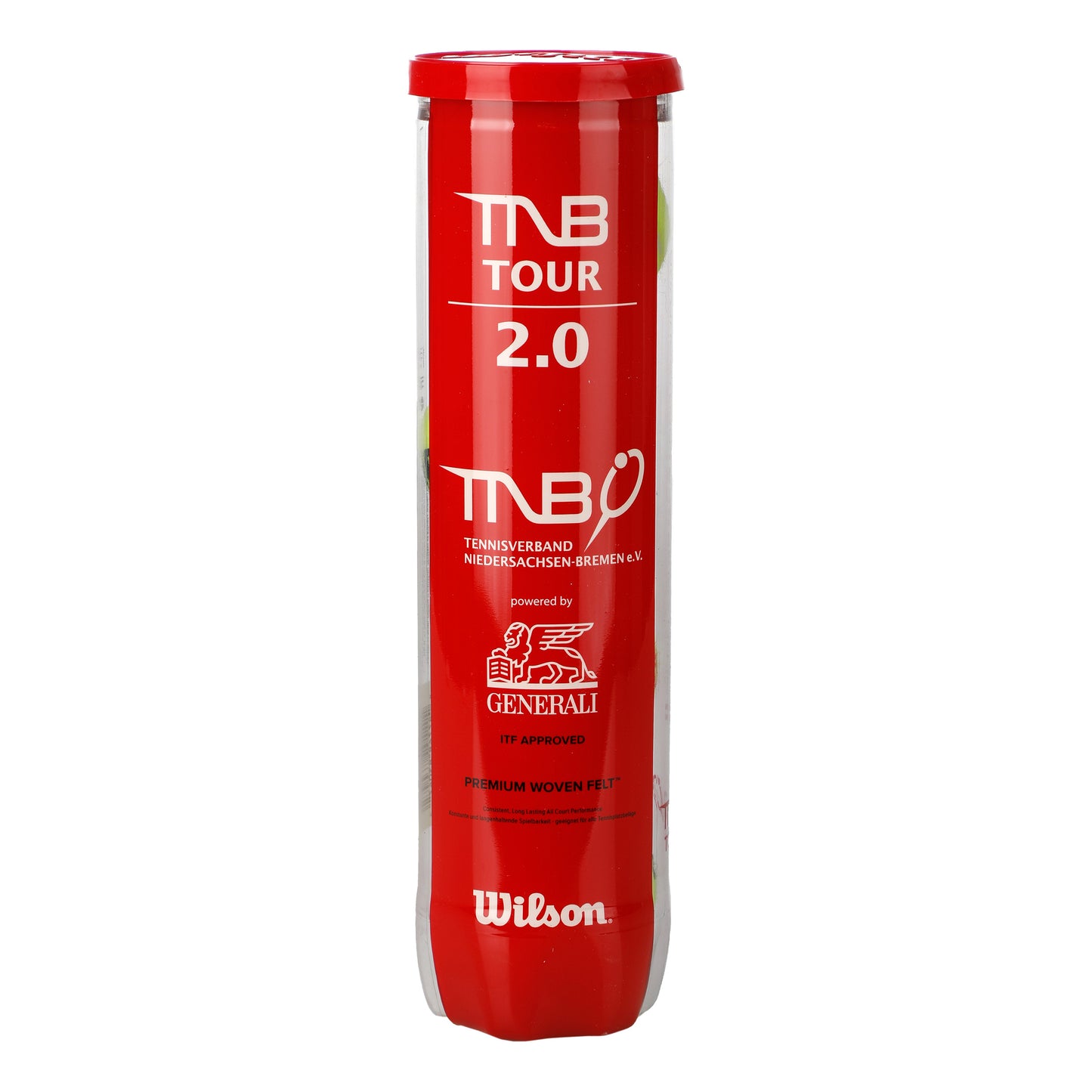 Wilson TNB Tour 2.0 Tube de 4 Wilson TNB Tour 2.0 Tube de 4