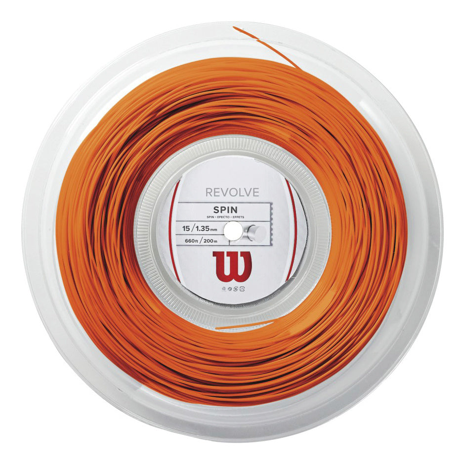 Wilson Revolve Bobine Cordage 200m-Orange Wilson Revolve Bobine Cordage 200m-Orange