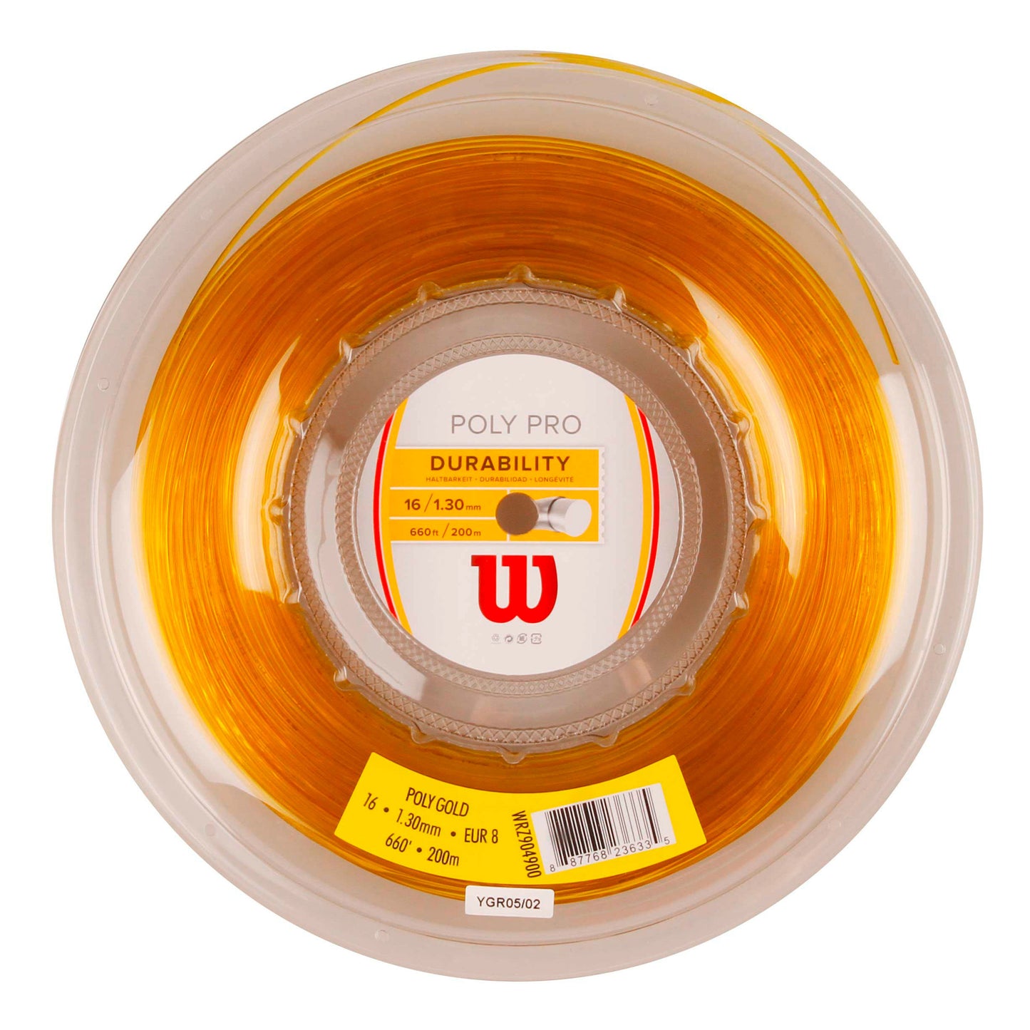 Wilson Poly Bobine Cordage 200m-Or Wilson Poly Bobine Cordage 200m-Or