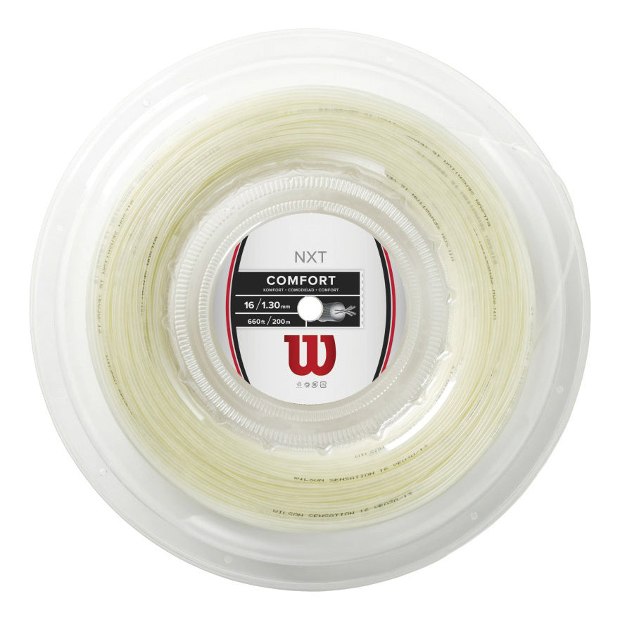 Wilson NXT Comfort Bobine Cordage 200m-Écru Wilson NXT Comfort Bobine Cordage 200m-Écru