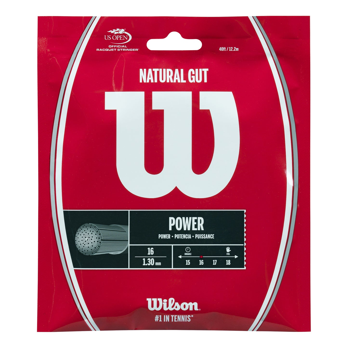Wilson Natural Gut Cordage en garniture 12,2m - écru Wilson Natural Gut Cordage en garniture 12,2m - écru