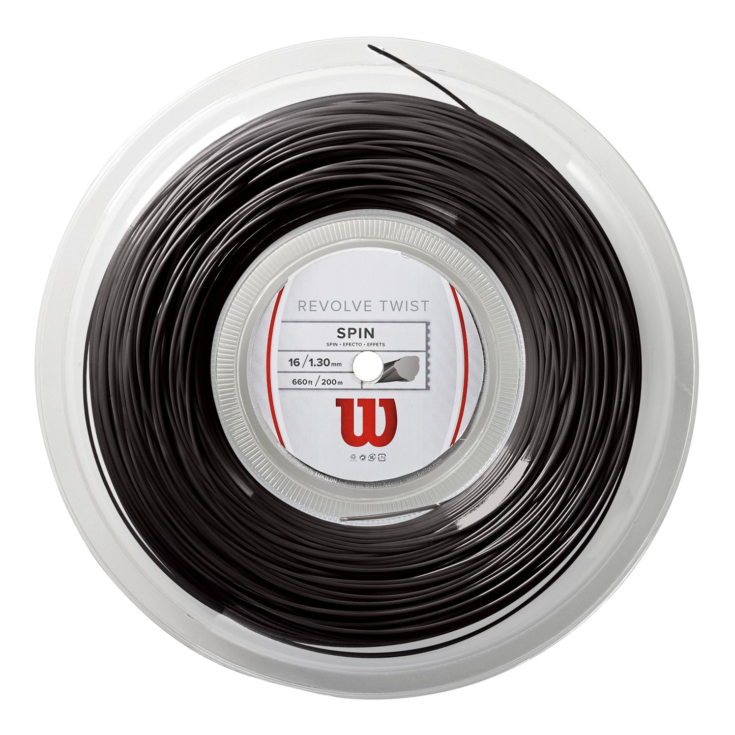 Wilson Revolve Twist Bobine Cordage 200m-Gris Wilson Revolve Twist Bobine Cordage 200m-Gris