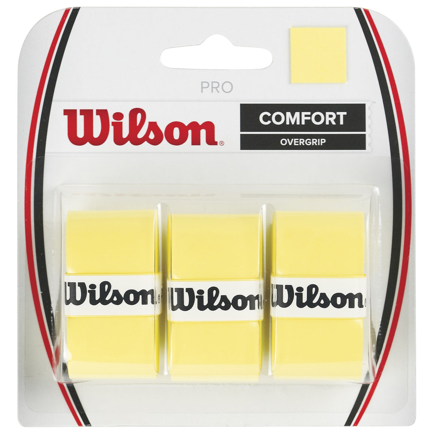Wilson Pro Overgrip Pack de 3 - jaune Wilson Pro Overgrip Pack de 3 - jaune