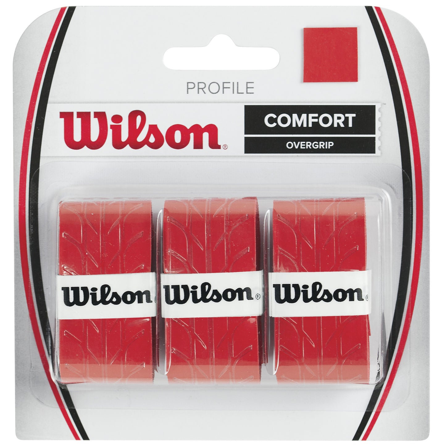 Wilson Profile Overgrip Pack De 3-Rouge Wilson Profile Overgrip Pack De 3-Rouge