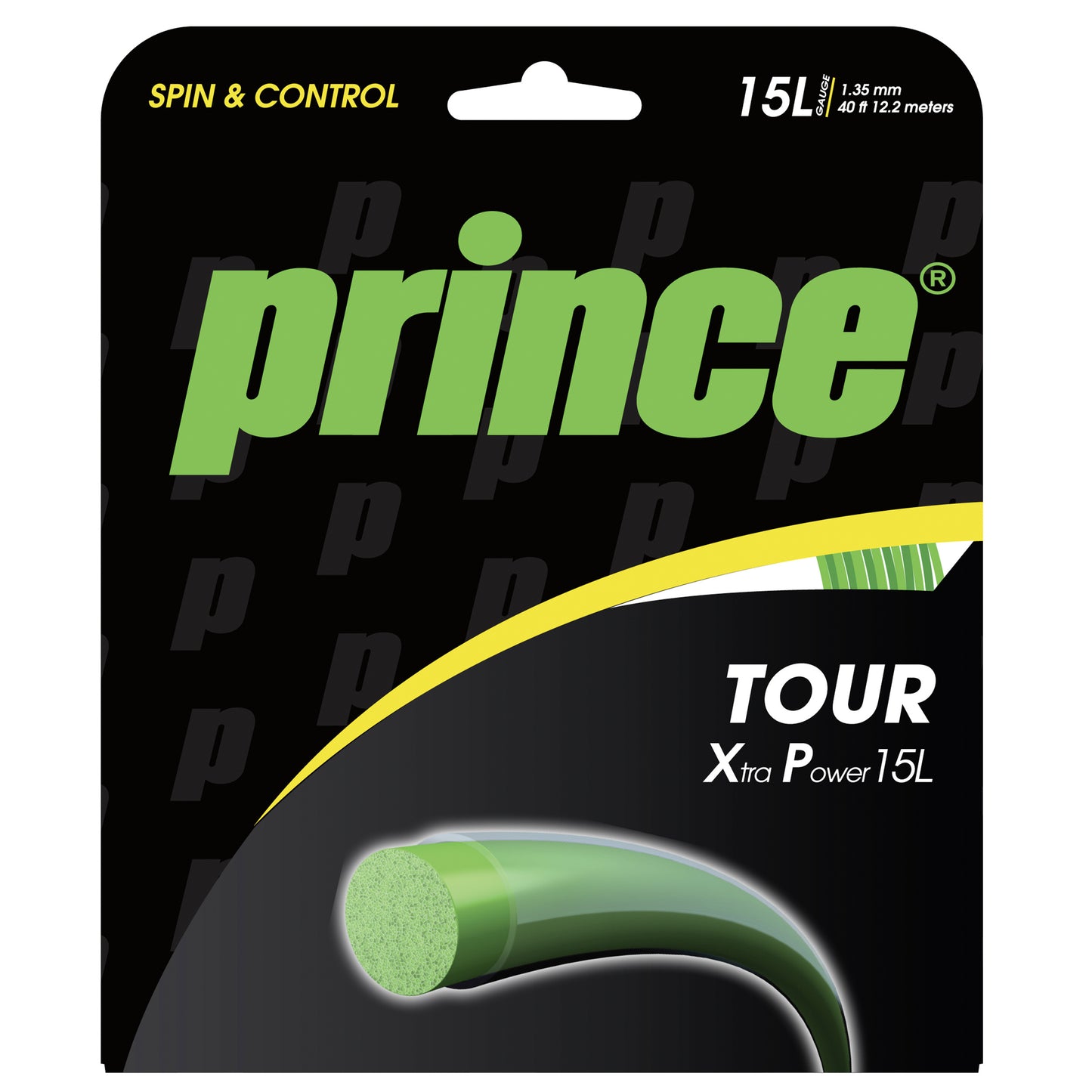 Prince Tour XP Cordage En Garniture 12m-Vert Prince Tour XP Cordage En Garniture 12m-Vert