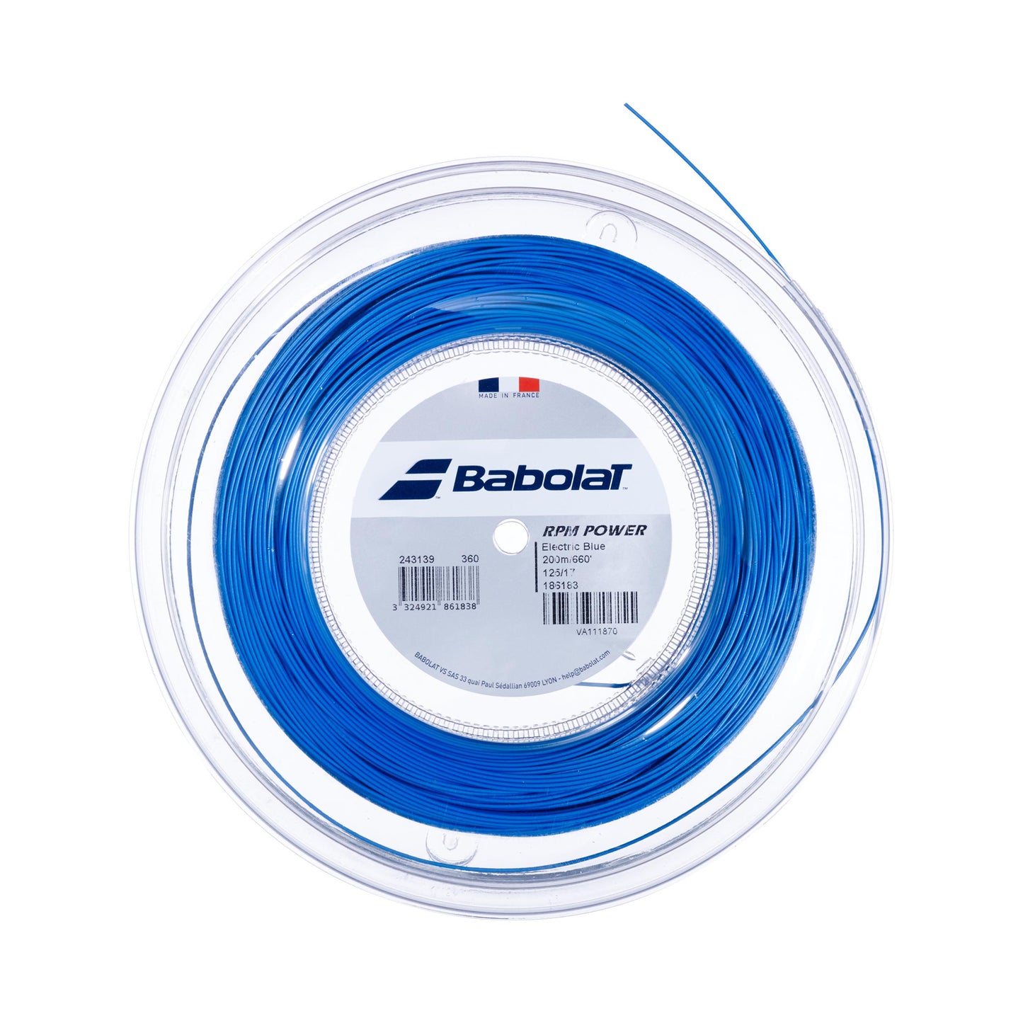 Babolat RPM Power Bobine Cordage 200m-Bleu Babolat RPM Power Bobine Cordage 200m-Bleu