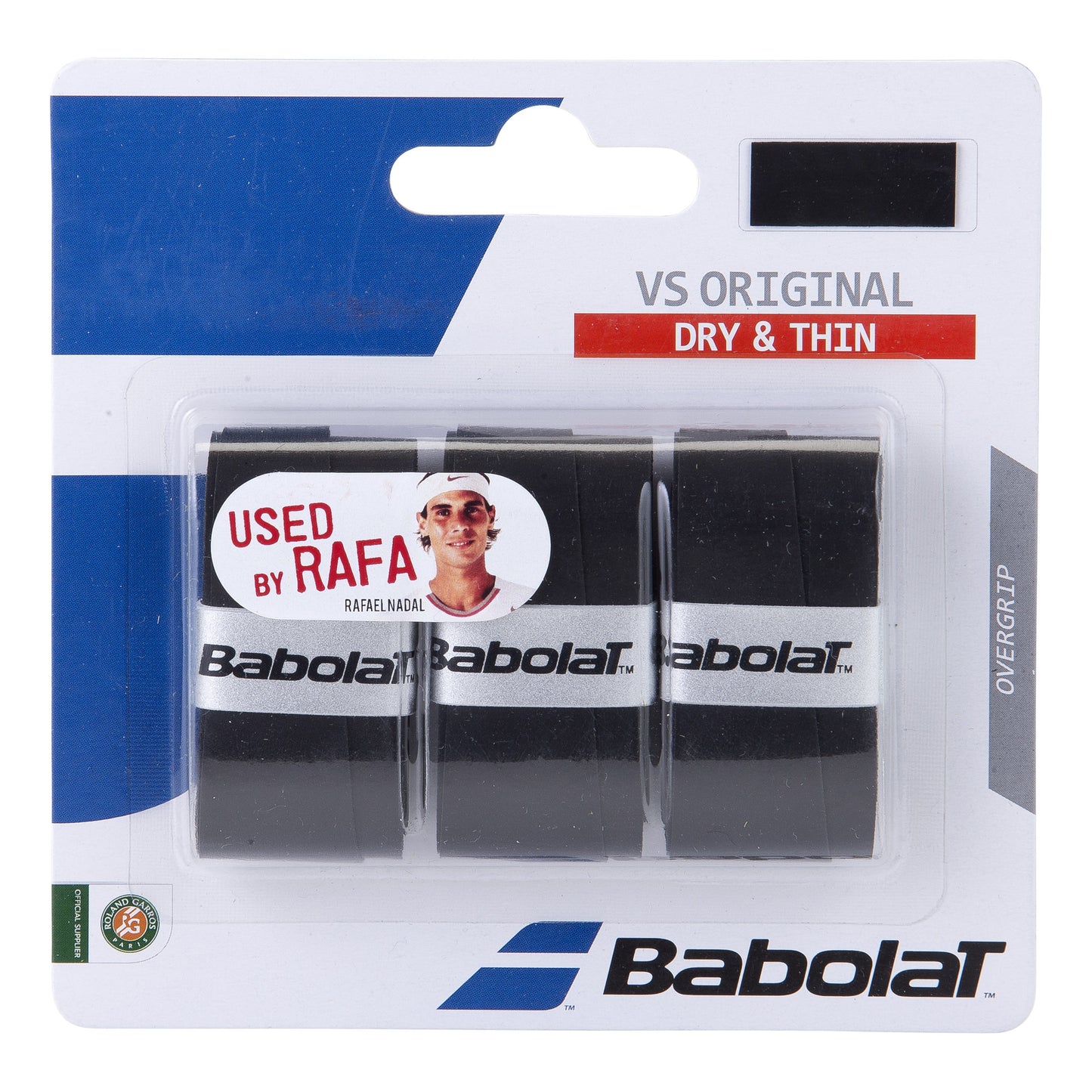 Babolat VS Grip Original Pack De 3-Noir Babolat VS Grip Original Pack De 3-Noir