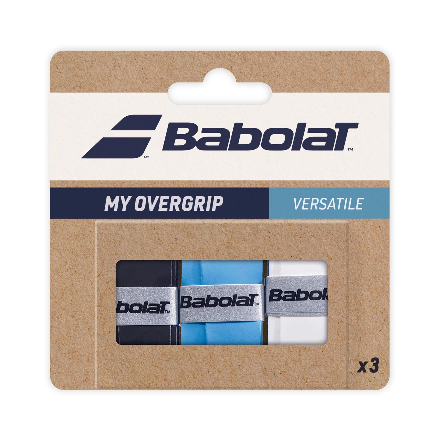 Babolat My Overgrip Pack de 3 - noir, blanc Babolat My Overgrip Pack de 3 - noir, blanc