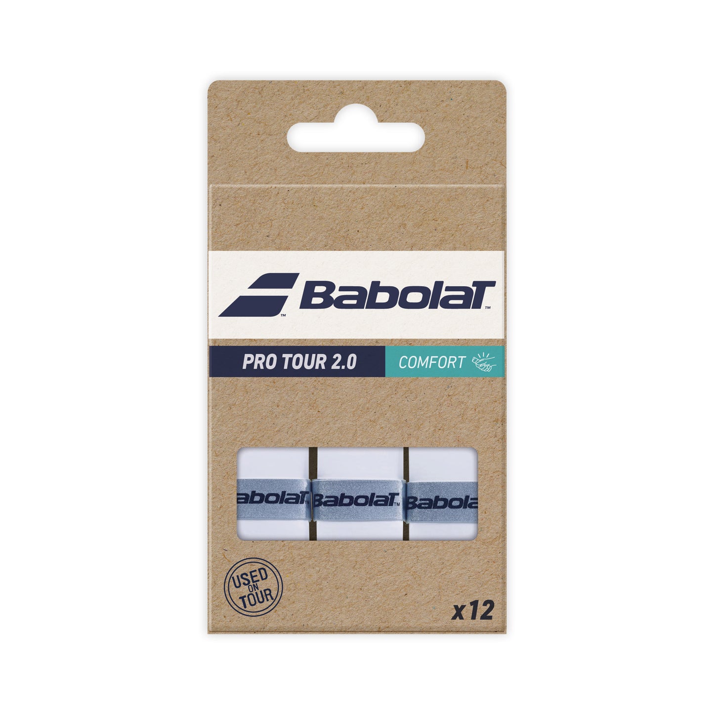 Babolat Pro Tour 2.0 Pack De 12-Blanc Babolat Pro Tour 2.0 Pack De 12-Blanc
