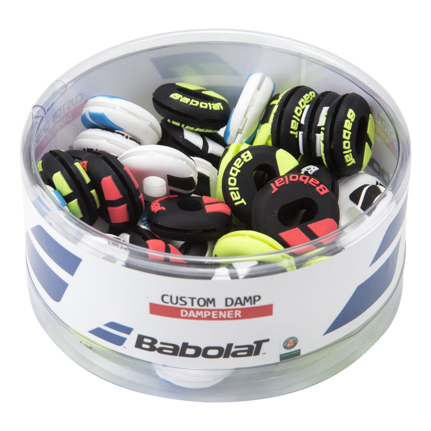 Babolat Custom Damp Antivibrateur Box De 48-Multicouleur Babolat Custom Damp Antivibrateur Box De 48-Multicouleur