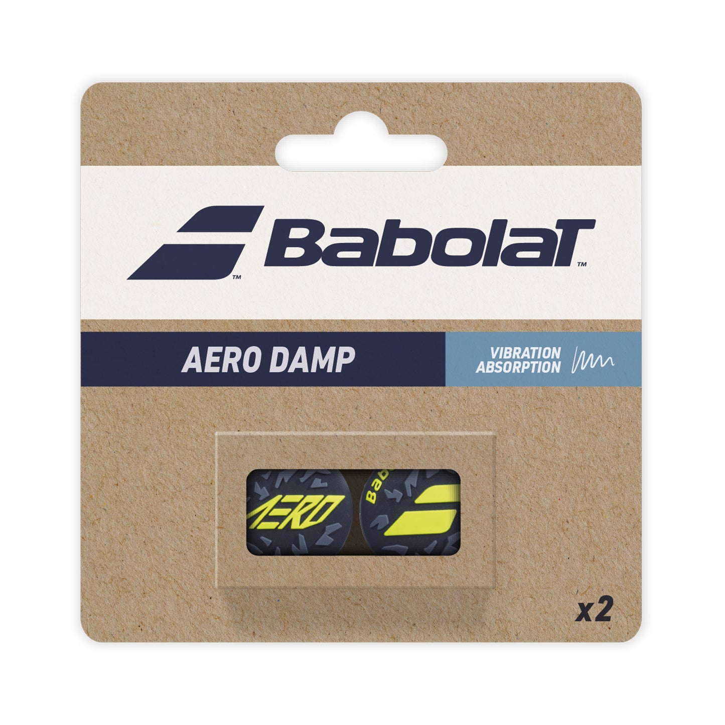Babolat Aero Damp Antivibrateur Pack De 2 Unités-Noir Babolat Aero Damp Antivibrateur Pack De 2 Unités-Noir