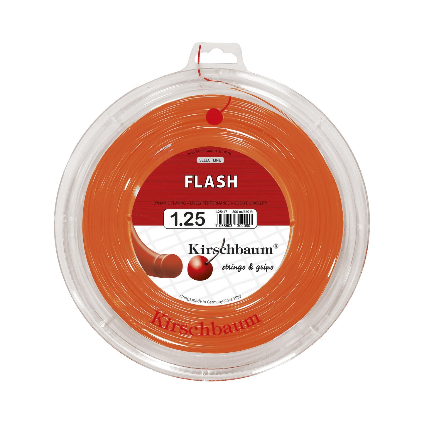 Kirschbaum Flash Bobine Cordage 200m-Orange Kirschbaum Flash Bobine Cordage 200m-Orange