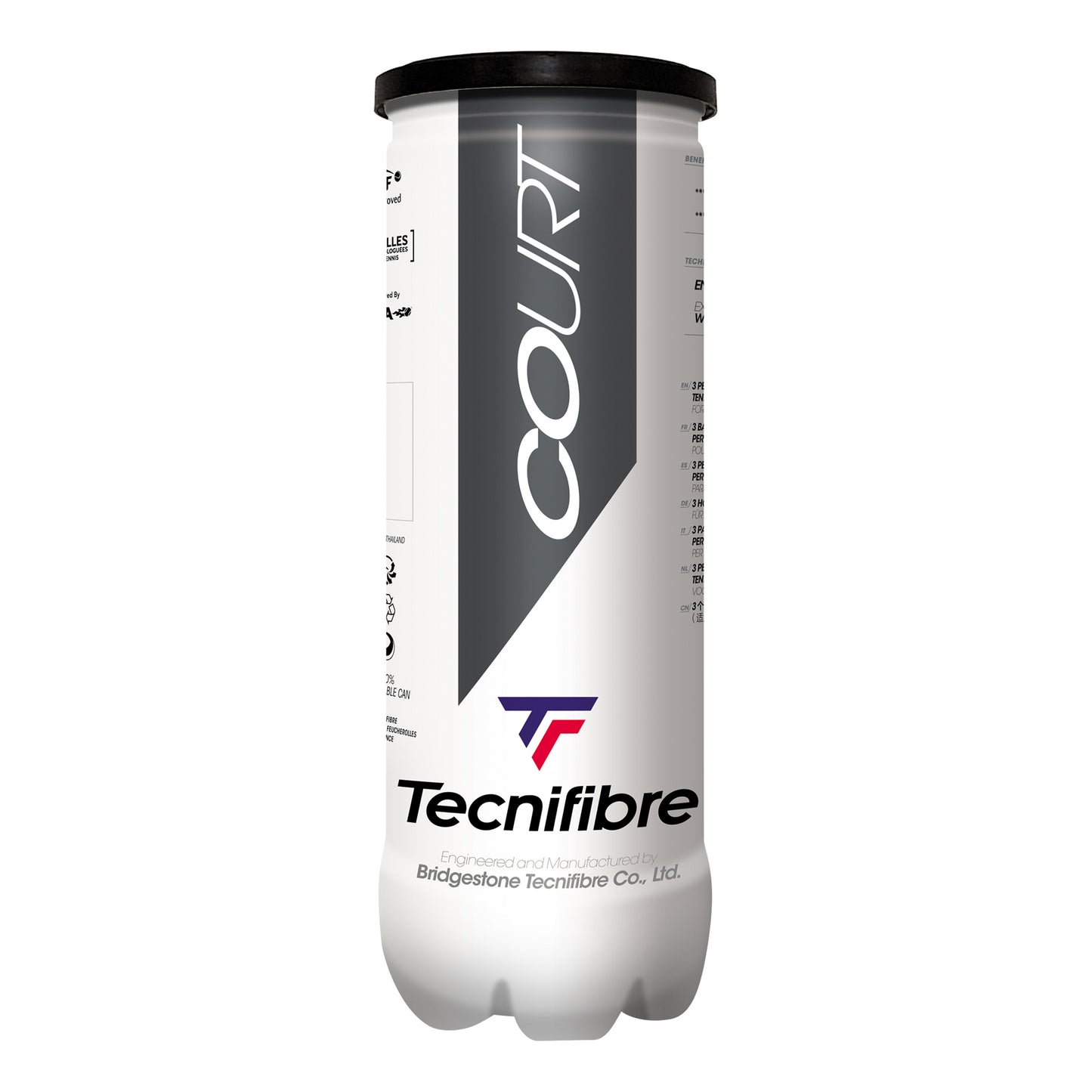 Tecnifibre Court 3er Tube De 3 Tecnifibre Court 3er Tube De 3