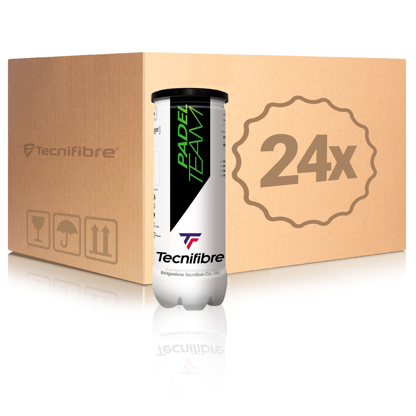 Tecnifibre 24 Tubes de 3 Team En carton Tecnifibre 24 Tubes de 3 Team En carton