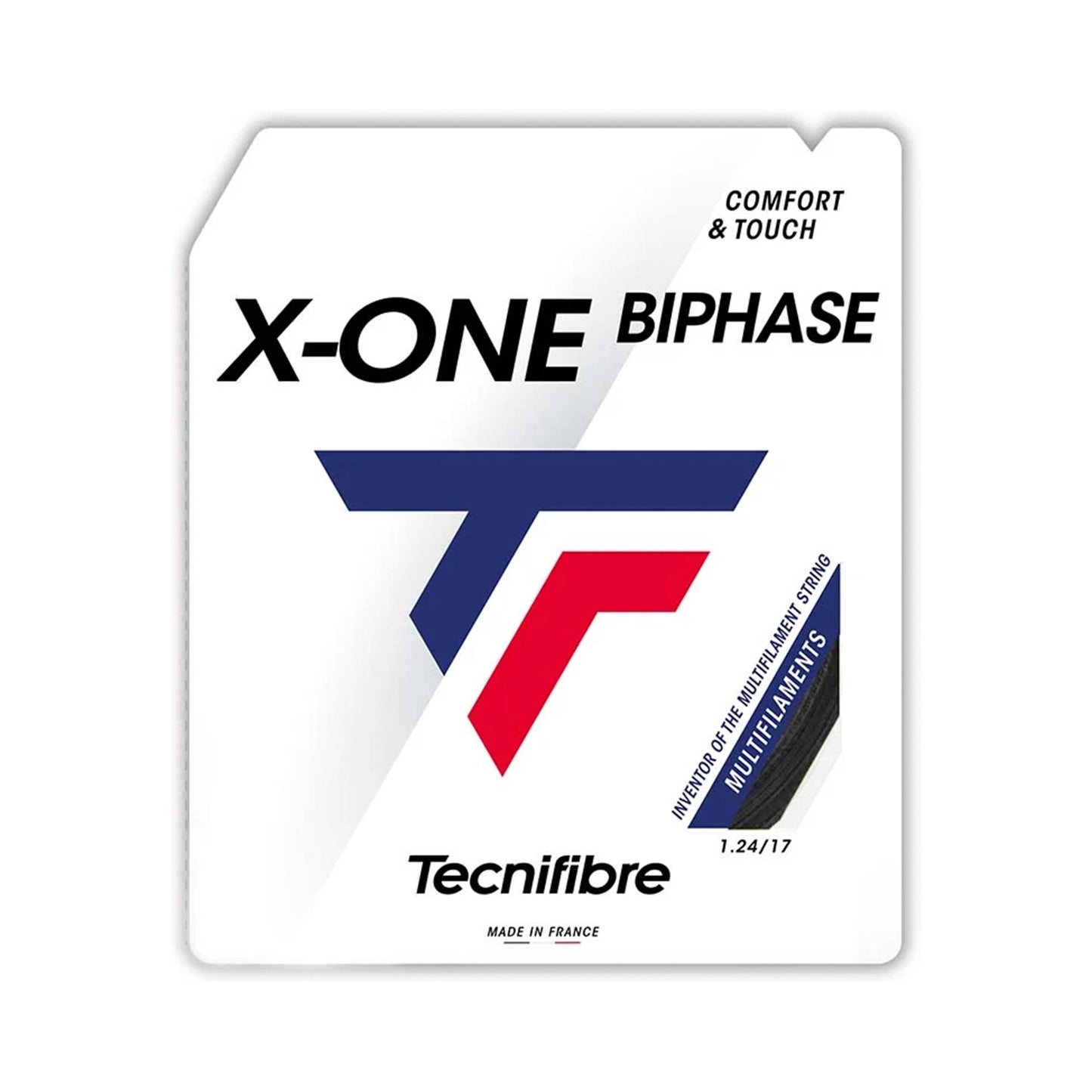 Tecnifibre X-One Biphase Cordage En Garniture 12,2m-Noir Tecnifibre X-One Biphase Cordage En Garniture 12,2m-Noir