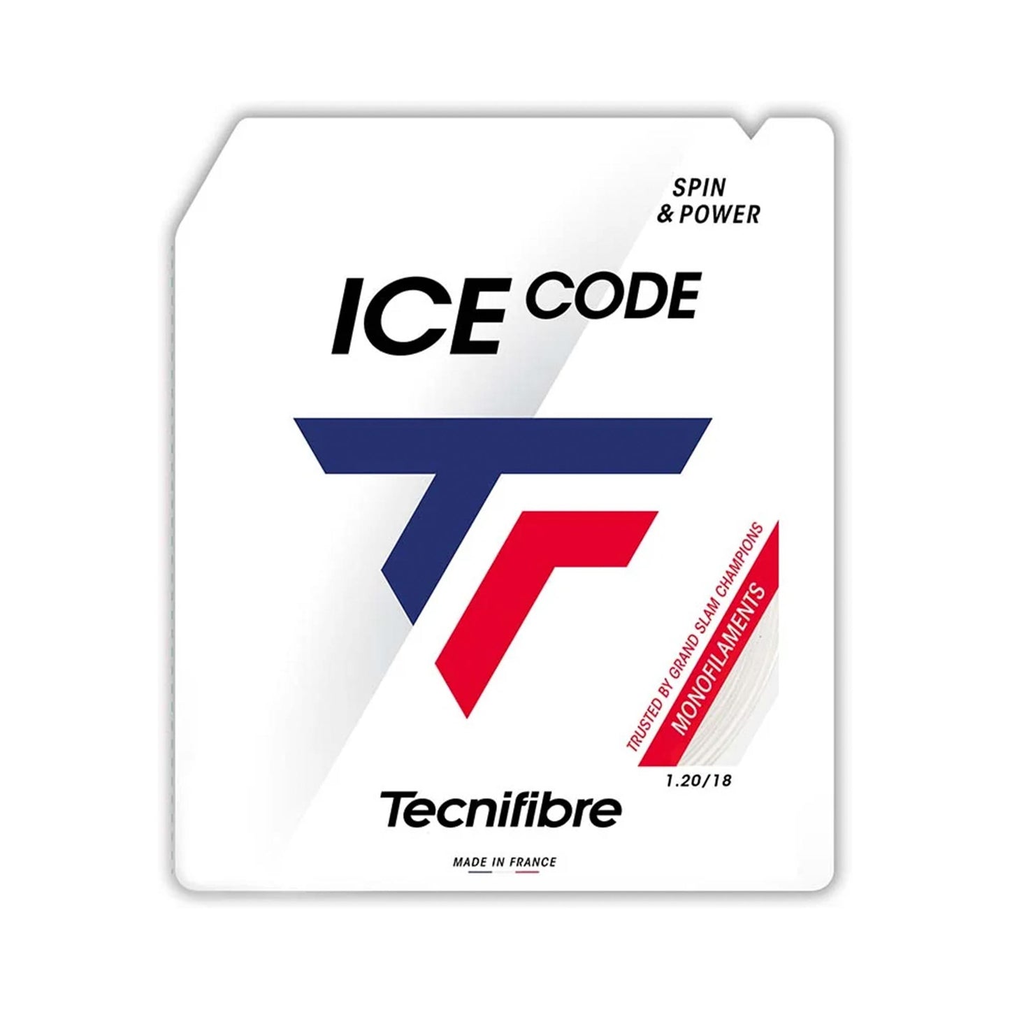 Tecnifibre Ice Code Cordage En Garniture 12m-Blanc Tecnifibre Ice Code Cordage En Garniture 12m-Blanc