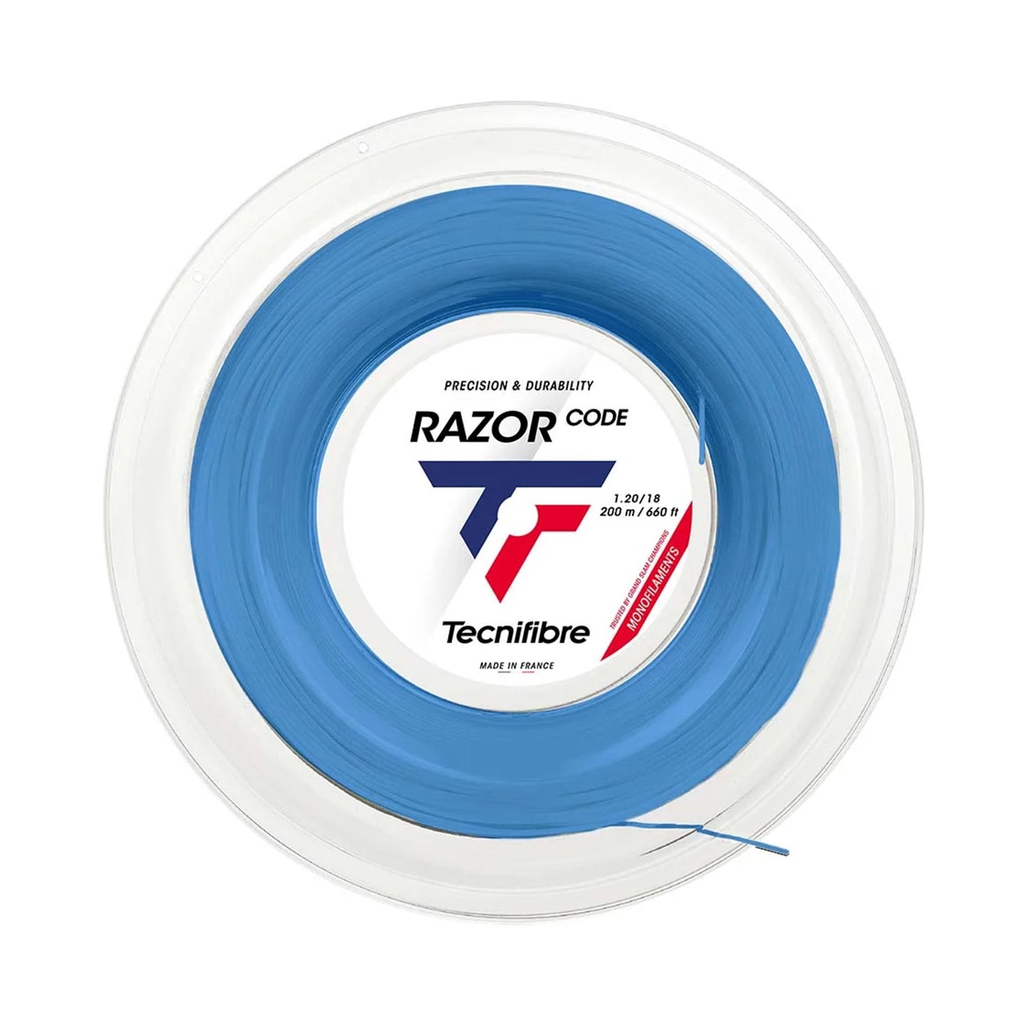 Tecnifibre Razor Code 200m Bobine Cordage-Bleu Tecnifibre Razor Code 200m Bobine Cordage-Bleu