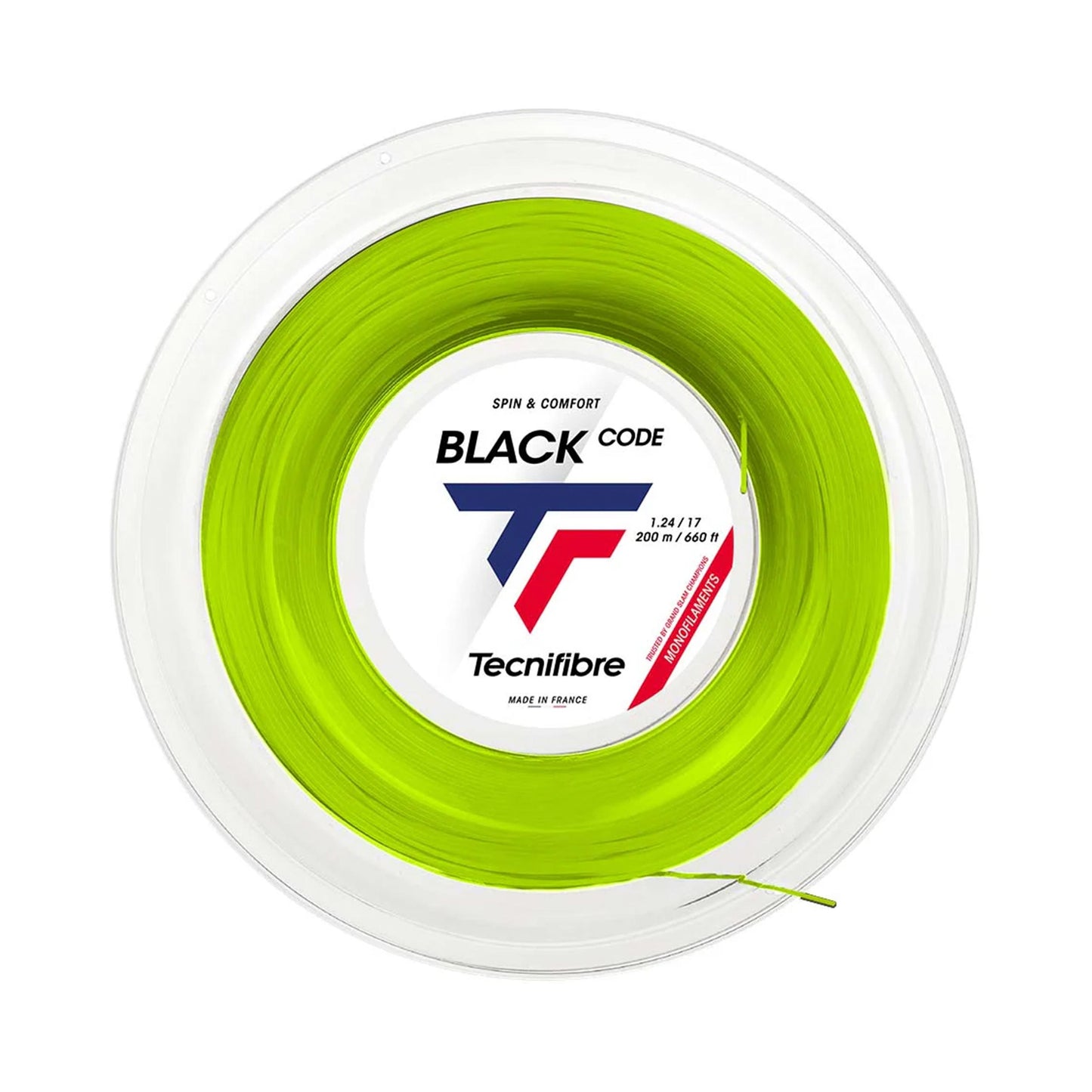 Tecnifibre Black Code 200m Bobine Cordage-Jaune Lemon Tecnifibre Black Code 200m Bobine Cordage-Jaune Lemon