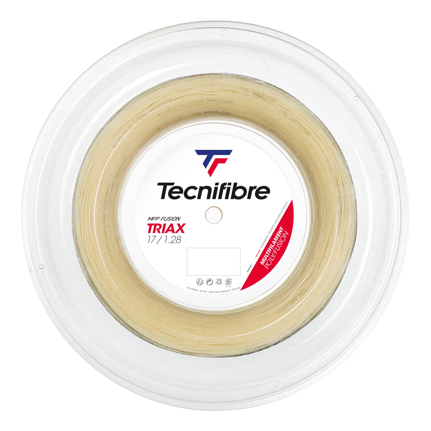 Tecnifibre Triax Bobine Cordage 200m-Écru Tecnifibre Triax Bobine Cordage 200m-Écru