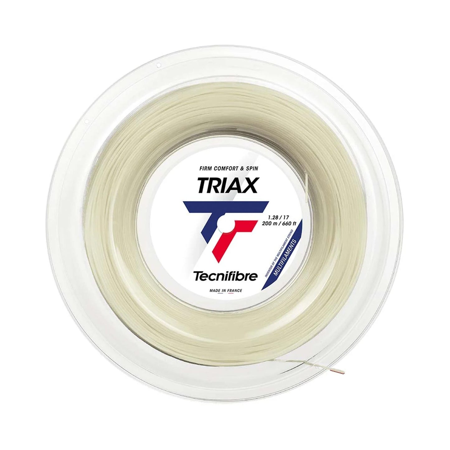 Tecnifibre Triax Bobine Cordage 200m-Écru Tecnifibre Triax Bobine Cordage 200m-Écru