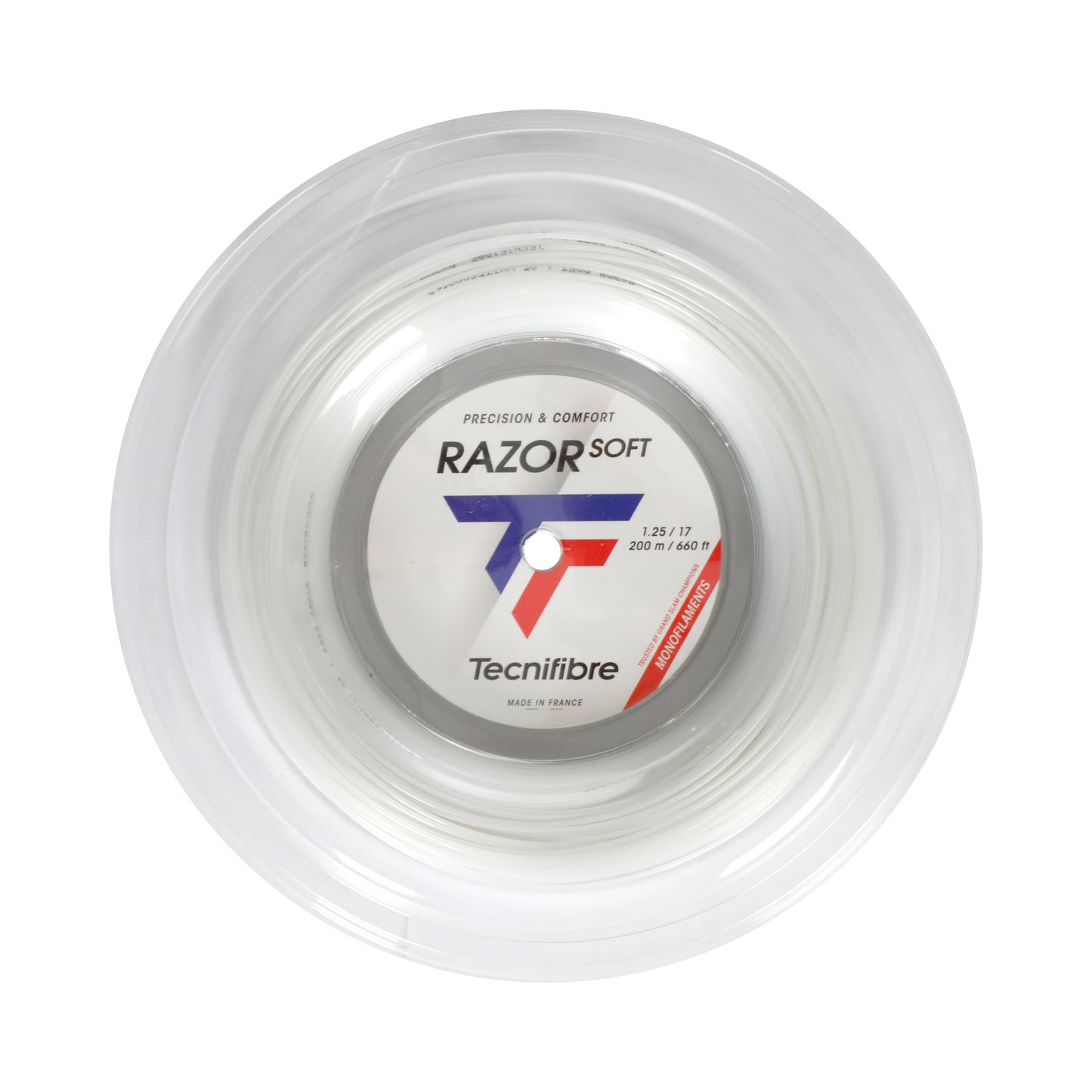 Tecnifibre Razor Soft 200m Bobine Cordage-Blanc Tecnifibre Razor Soft 200m Bobine Cordage-Blanc