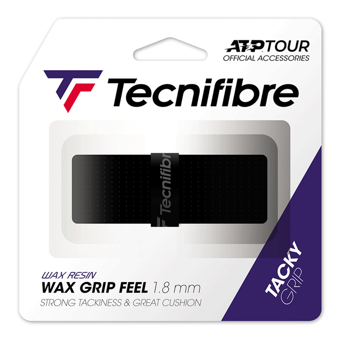 Tecnifibre Wax Feel Grip Pack 1 unité-noir Tecnifibre Wax Feel Grip Pack 1 unité-noir