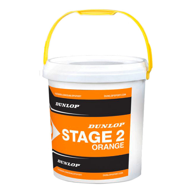 Dunlop Mini Tennis Stage 2 Orange Seau de 60 balles Dunlop Mini Tennis Stage 2 Orange Seau de 60 balles