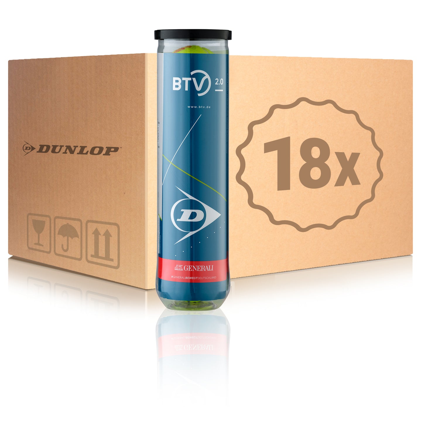 Dunlop 18 tubes de 4 BTV 2.0 En carton Dunlop 18 tubes de 4 BTV 2.0 En carton