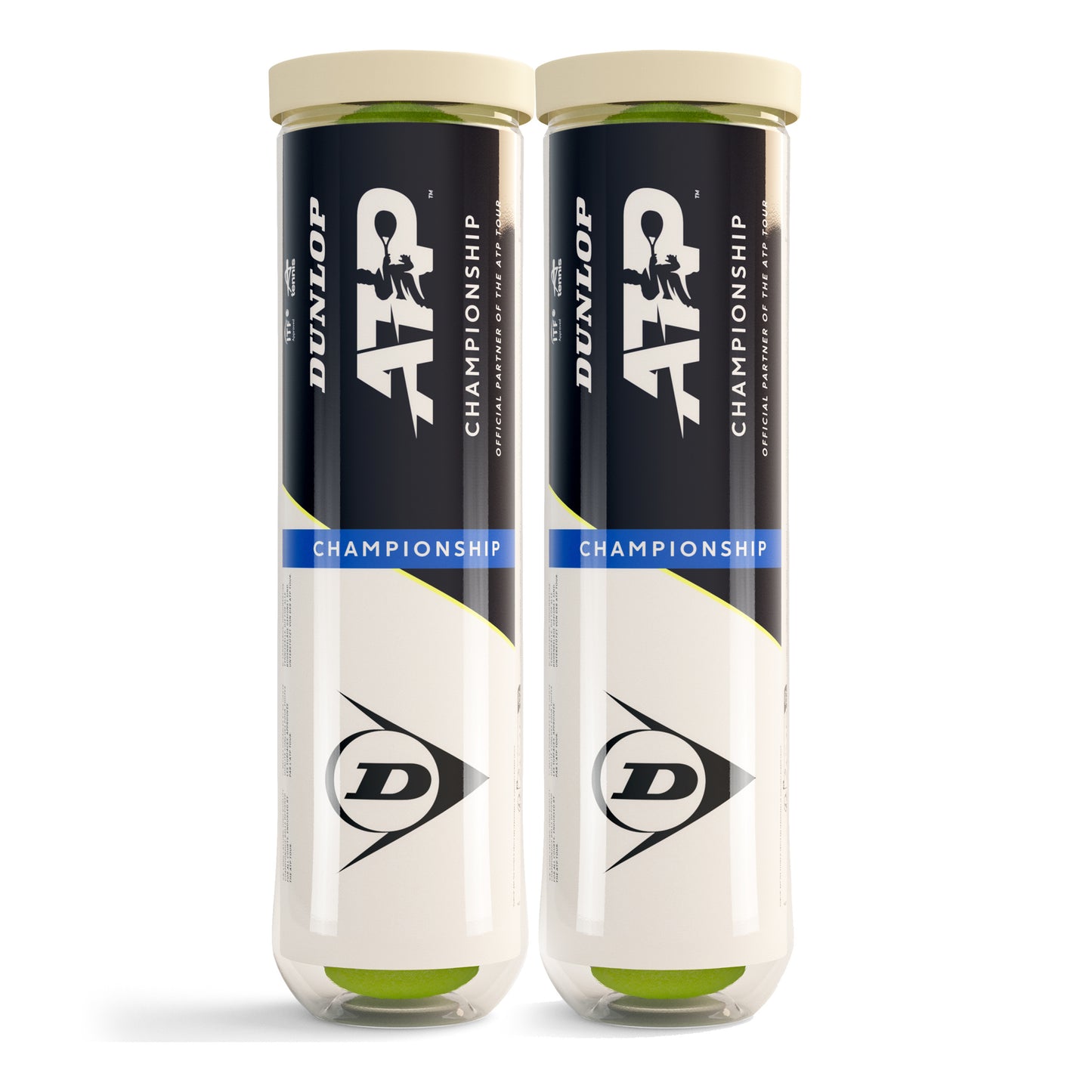 Dunlop ATP Championship Bi Pack 2 Tubes De 4 Dunlop ATP Championship Bi Pack 2 Tubes De 4
