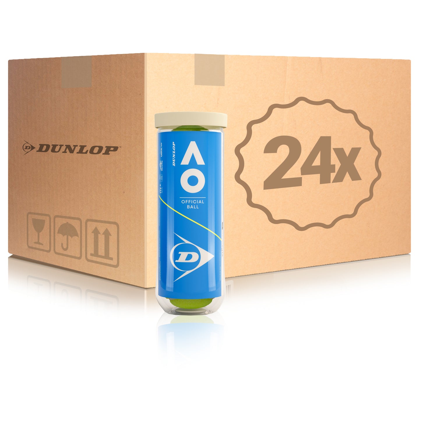 Dunlop 24 Tubes de 3 Australian Open Dunlop 24 Tubes de 3 Australian Open