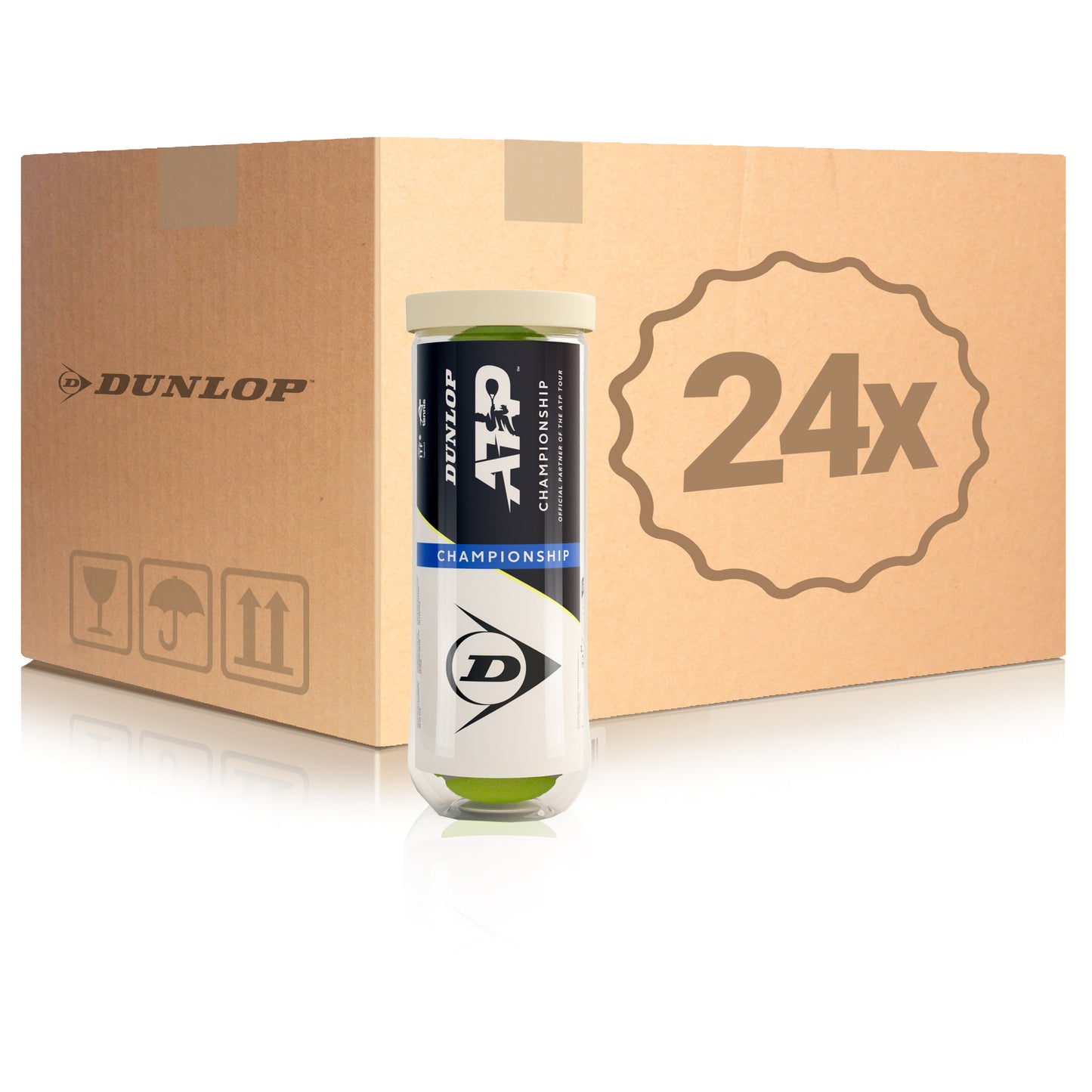 Dunlop 24 Tubes de 3 ATP Championship Dunlop 24 Tubes de 3 ATP Championship
